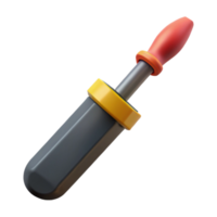 3D Render of a Grey and Orange Tool png