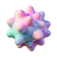Pastel 3D Abstract Background Render png