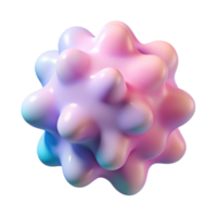 Abstract 3D Render of a Pastel Blob png