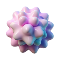 Abstract 3D Render of a Pastel Blob png