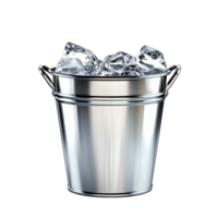 Chilled Ice Bucket for Refreshing Drinks on transparent background png