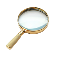 Magnifying Glass Isolated for Inspection and Analysis on transparent background png