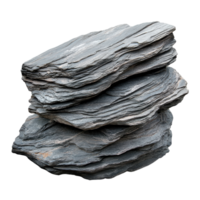 Natural Grey Rock Formation Isolated on White Background for Display on transparent background png