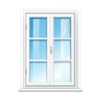 Stylish Glass Window Icon for Web and Graphic Design on Transparent Background png
