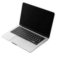 Laptop Icon Render Isolated on White Background for Technology Representations on Transparent Background png