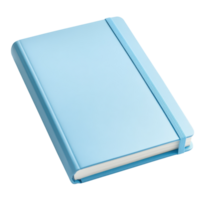 Light Blue Hardcover Notebook for Note-taking, Journaling, and Study on Transparent Background png