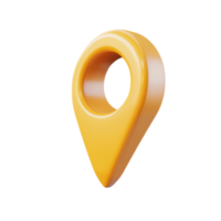 Map Pin Navigation Icon for Location Services on Transparent Background png