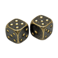 Isolated Pair of Dice for Game and Gambling Themes on Transparent Background png