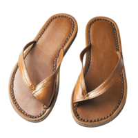 Stylish Pair of Sandals Isolated for Summer Footwear Promotion on Transparent Background png