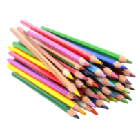 Vibrant Colorful Pencils for Creative Projects on Transparent Background png