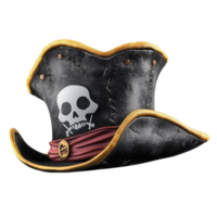 Pirate Hat Icon for Adventure Themes on Transparent Background png