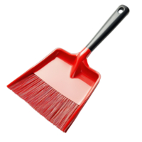 Red Dustpan for Cleaning Tasks on Transparent Background png
