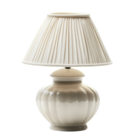 Stylish Small White Table Lamp for Modern Interiors on Transparent Background png