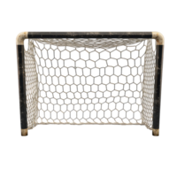 Isolated Soccer Goal Frame with Net for Sports Illustrations on Transparent Background png