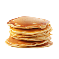 delicioso apilar de panqueques aislado en blanco antecedentes para desayuno inspiración en transparente antecedentes png