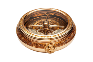 Antique compass with intricate design showcasing craftsmanship and elegance from a bygone era png