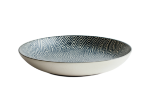 Ceramic bowl with geometric pattern displayed on a neutral background highlighting its design and craftsmanship png
