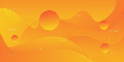 Modern abstract orange wave background with colorful bright gradient. Simple background design with abstract geometric pattern for banner, flyer, presentation and business card. Eps10 vector