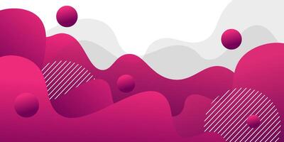 Abstract 3D bright purple background with overlapping wave design with shadow effect decoration. Paper cut style concept with minimal modern graphic design elements for web banners, flyers. vector