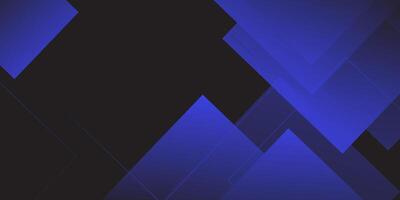 Abstract blue geometric background overlap template with simple square pattern. Black background with trendy shape design. Eps10 vector