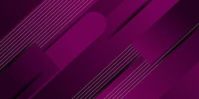 Abstract dark purple dynamic gradient illustration background with 3d look and simple circle pattern and rounded rectangle elements. Cool and luxurious design. Eps10 vector
