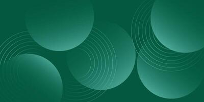 Abstract green circle background template with bright lines. Futuristic background with simple pattern design. eps10 vector
