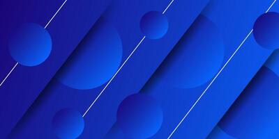Abstract blue color illustration background with rectangle and circle pattern with cool 3d look. Dynamic and luxurious design. Eps10 vector