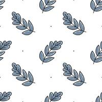 Seamless pattern on the background of cheerful leaves for fabric. vector