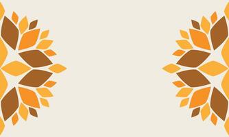 brown pattern of leaves background vector