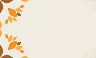 background with brown leaves vector