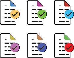 Document, file, folded paper with a text Colorful Gradient Folders black illustration isolated vector
