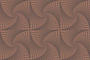 Abstract modern geometric design with swirled lines in brown tones. Small dots design. Seamless pattern. illustration1 vector
