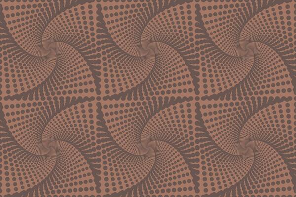 Abstract modern geometric design with swirled lines in brown tones. Small dots design. Seamless pattern. illustration1