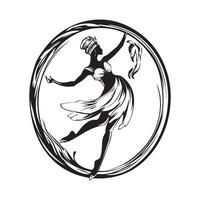 Carnival Dance Design logo image isolated on white background vector