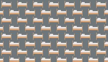 Bunk bed seamless pattern. illustration in flat style. Isolated on grey background. vector