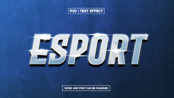 Esport Text Effect, Editable 3D Text Style psd