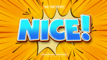 Nice Text Effet, Blast Text Style psd