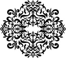 Vintage pattern Damask Stencil clipart vector