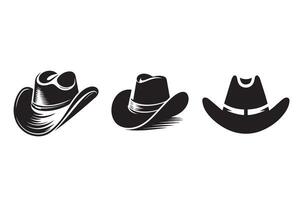 Cow Boy Hat Silhouette Illustration icon artwork vector