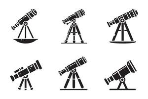 Telescope silhouette Illustration artwork vector