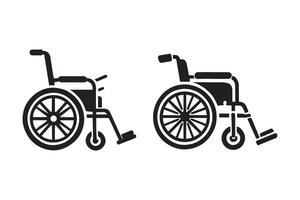 Wheel Chair silhouette illustration artwork design vector