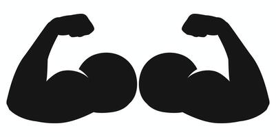 biceps arms icon vector