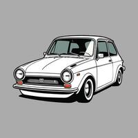 Modern Car isolated Realistic vehicle illustration concept with creative style vector