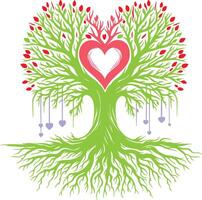Lover Tree Design vector