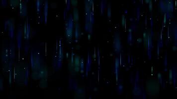 Abstract Visual of Falling Lights Creates a Serene and Calming Atmosphere at Night video