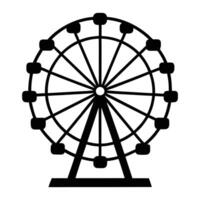 ferris wheel icon isolated on white background illustration vector