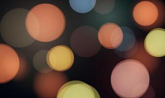 bokeh effect background with colourful light reflections vector