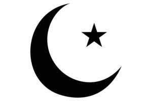Abstract moon crescent illustration for stylish designs vector
