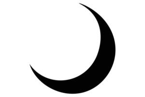 Beautiful moon icon design for digital illustrations and logos vector