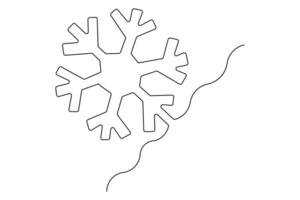 Winter in elegant line style for unique and modern art vector